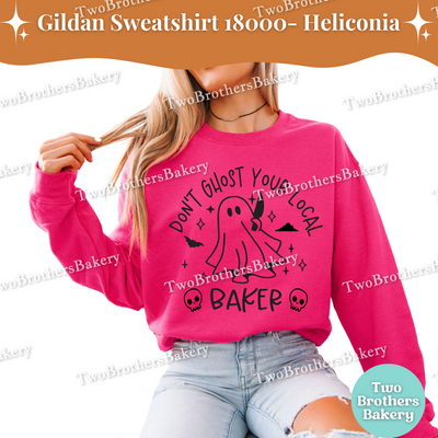 Dont Ghost Your Local Baker Sweatshirt, Cute Halloween Baking Crewneck, Ghost Bakery Sweatshirt, Support Small Business, Fall Baker Gift
