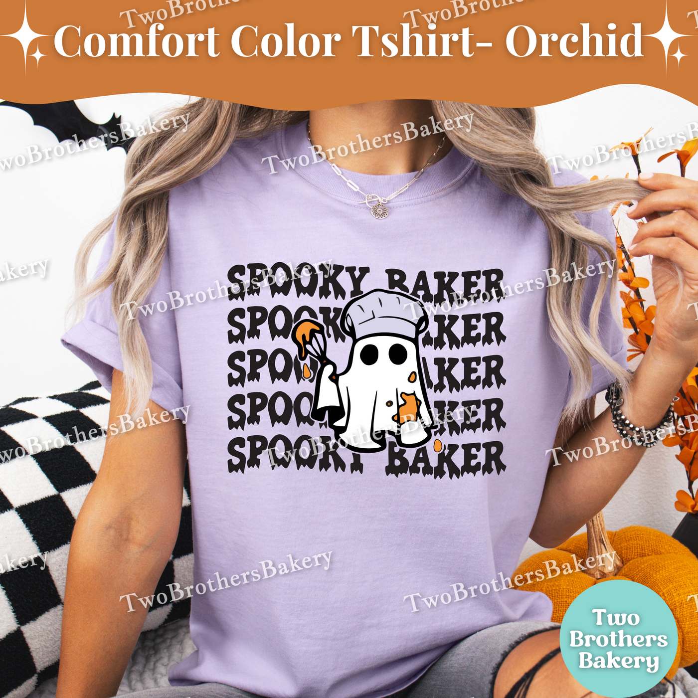 Spooky Baker Halloween Shirt, Mommy and Me Baking Costume, Ghost Baker Tee, Fall Baking Shirt, Family Matching Halloween Tees, Ghost Baker
