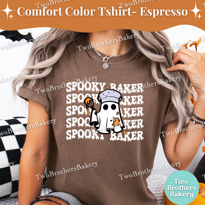 Spooky Baker Halloween Shirt, Mommy and Me Baking Costume, Ghost Baker Tee, Fall Baking Shirt, Family Matching Halloween Tees, Ghost Baker