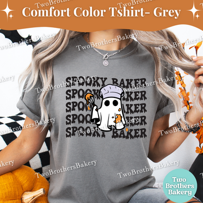 Spooky Baker Halloween Shirt, Mommy and Me Baking Costume, Ghost Baker Tee, Fall Baking Shirt, Family Matching Halloween Tees, Ghost Baker