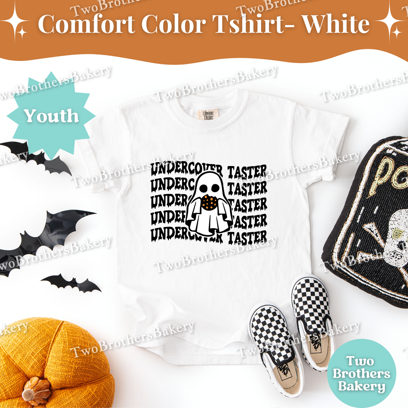 Undercover Taster, Kids Halloween Baking Shirt, Matching Halloween Tees, Kid Baking Shirt, Mommy and Me Halloween Tees, Spooky Baker Kid