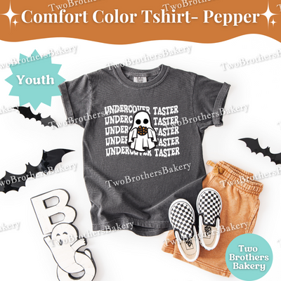 Undercover Taster, Kids Halloween Baking Shirt, Matching Halloween Tees, Kid Baking Shirt, Mommy and Me Halloween Tees, Spooky Baker Kid