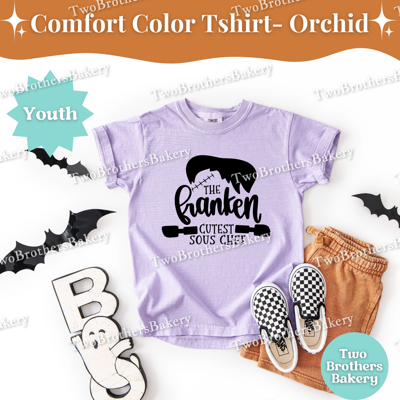 Frankenstein Kid Tee, Cutest Sous Chef, Kids Halloween Baking Shirt, Spooky Kid Baker, Halloween Baking Tee for Kids, Cute Halloween Kid Tee