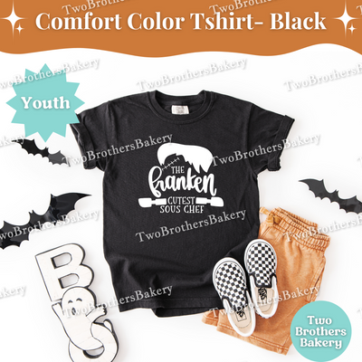 Frankenstein Kid Tee, Cutest Sous Chef, Kids Halloween Baking Shirt, Spooky Kid Baker, Halloween Baking Tee for Kids, Cute Halloween Kid Tee