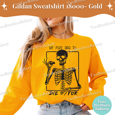 My Pies Are To Die For Sweatshirt, Funny Halloween Baking Shirt, Skeleton Pie Lover, Spooky Baker Crewneck, Pie Baking Pullover, Pie Lover