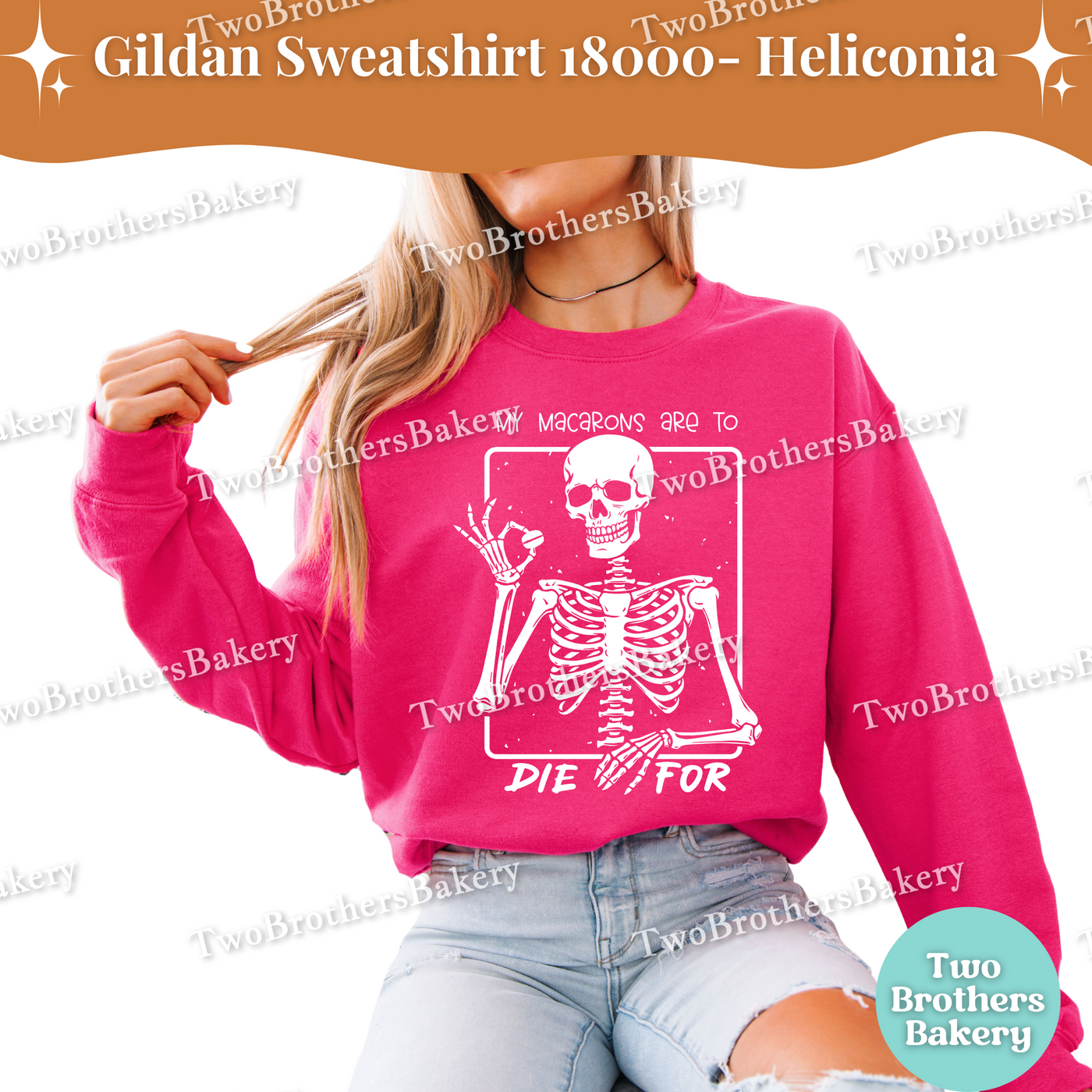 My Macarons Are To Die For Sweatshirt, Funny Halloween Baking Shirt, Skeleton Macaron Lover, Spooky Baker Crewneck, Macaron Baking Pullover
