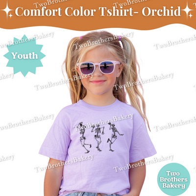 Youth Halloween Baking Shirt, Comfort Colors Skeleton Eating Cake Tee, Kids Fall Bakery Shirt, Mommy & Me Matching Baking Outfit, Kid Baker