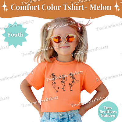 Youth Halloween Baking Shirt, Comfort Colors Skeleton Eating Cake Tee, Kids Fall Bakery Shirt, Mommy & Me Matching Baking Outfit, Kid Baker