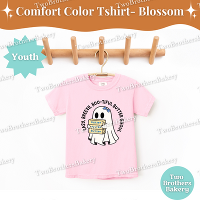 Kids Halloween Baking Shirt, Ghost Butter Ghoul Tee, Youth Fall Baking T-Shirt, Cute Spooky Shirt For Young Bakers, Kids Butter Shirt