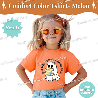 Kids Halloween Baking Shirt, Ghost Butter Ghoul Tee, Youth Fall Baking T-Shirt, Cute Spooky Shirt For Young Bakers, Kids Butter Shirt