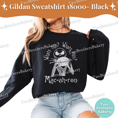Nightmare Before Christmas Sweatshirt, Macaron Baking Halloween Sweater, Spooky Christmas Baker, Jack Skellington Sweater, Spooky Baker