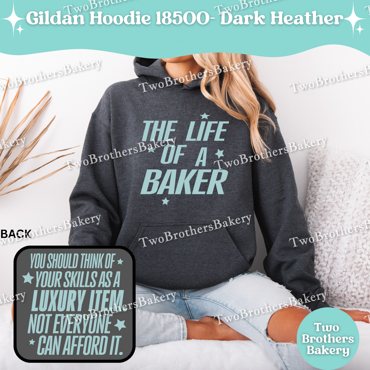 The Life Of A Baker Hoodie, TS Inspired Baking Hoodie, Gildan 18500 Unisex Sweatshirt, Funny Baking Hoodie, Swiftie Quote, Gift for Bakers
