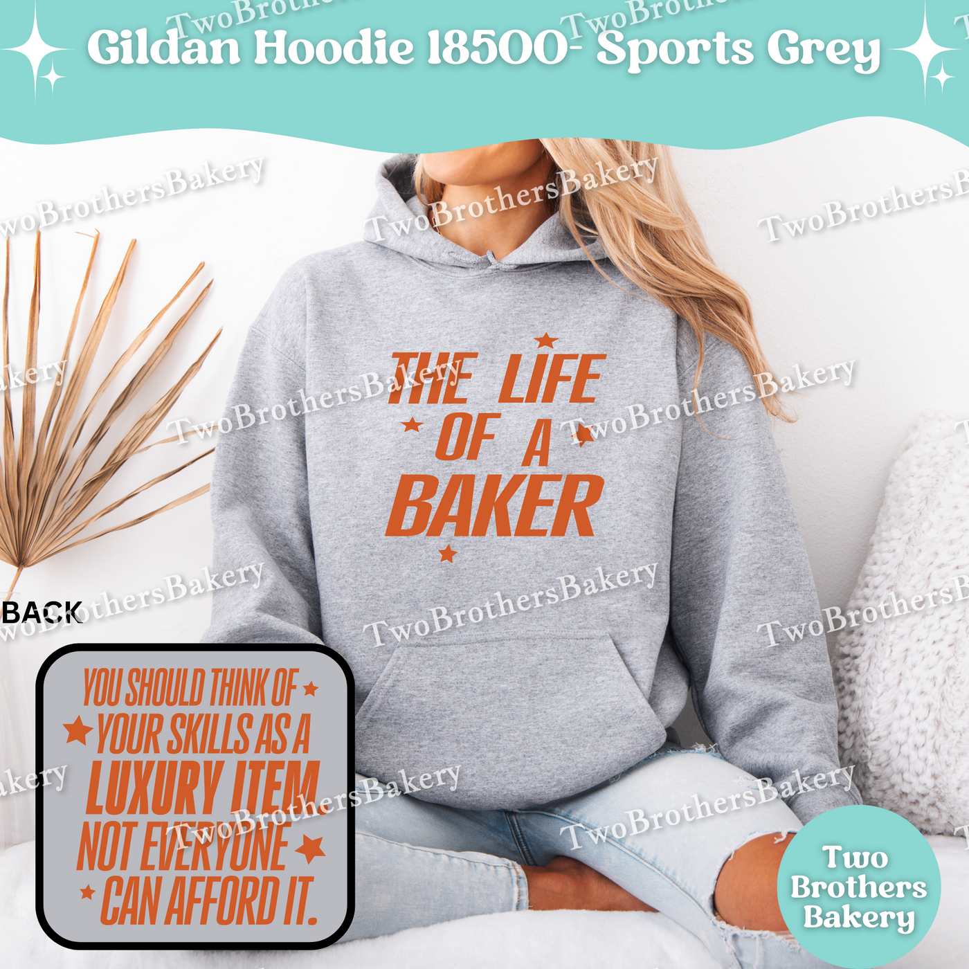 The Life Of A Baker Hoodie, TS Inspired Baking Hoodie, Gildan 18500 Unisex Sweatshirt, Funny Baking Hoodie, Swiftie Quote, Gift for Bakers