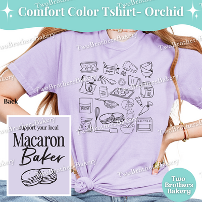 Macaron Baker T-Shirt, Comfort Colors Tee For Bakers, Support Local Macaron Baker Shirt, Baking Tshirt, Bakery Tee, Macaron Baker Tee