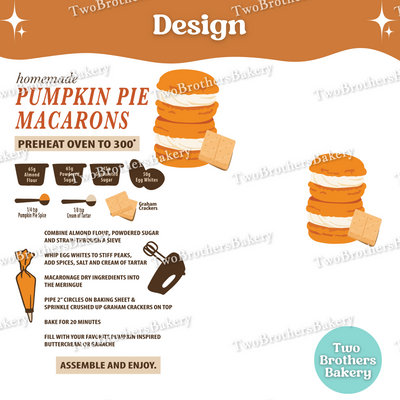 Pumpkin Pie Macaron Shirt, Fall Baking Comfort Colors Tee, Macaron Recipe, Cozy Baker Gift, Baking T-Shirt, Pumpkin Pie Tshirt, Macaron Tee