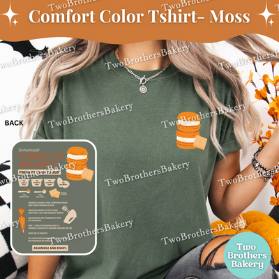 Pumpkin Pie Macaron Shirt, Fall Baking Comfort Colors Tee, Macaron Recipe, Cozy Baker Gift, Baking T-Shirt, Pumpkin Pie Tshirt, Macaron Tee