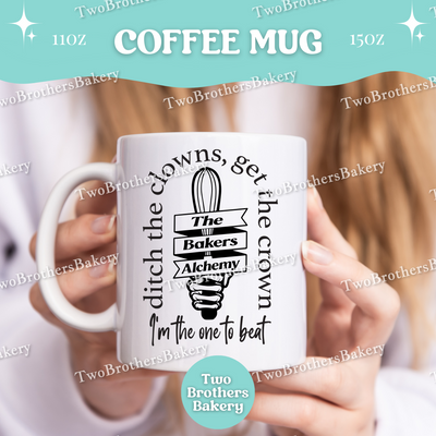 TS Inspired Baking Mug, Funny Baker Coffee Cup, Double Sided Design, 11oz 15oz Ceramic, Gift for Home Bakers & Swifties, Alchemy