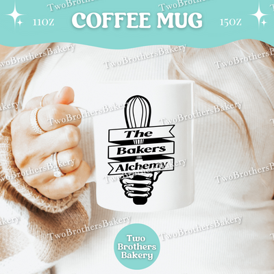 TS Inspired Baking Mug, Funny Baker Coffee Cup, Double Sided Design, 11oz 15oz Ceramic, Gift for Home Bakers & Swifties, Alchemy