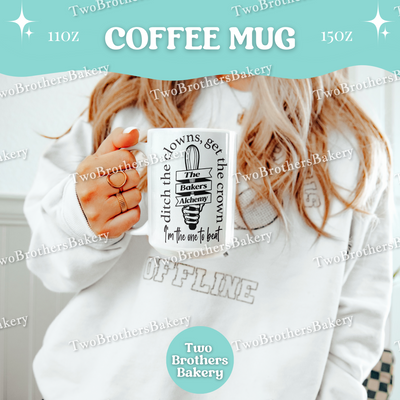 TS Inspired Baking Mug, Funny Baker Coffee Cup, Double Sided Design, 11oz 15oz Ceramic, Gift for Home Bakers & Swifties, Alchemy