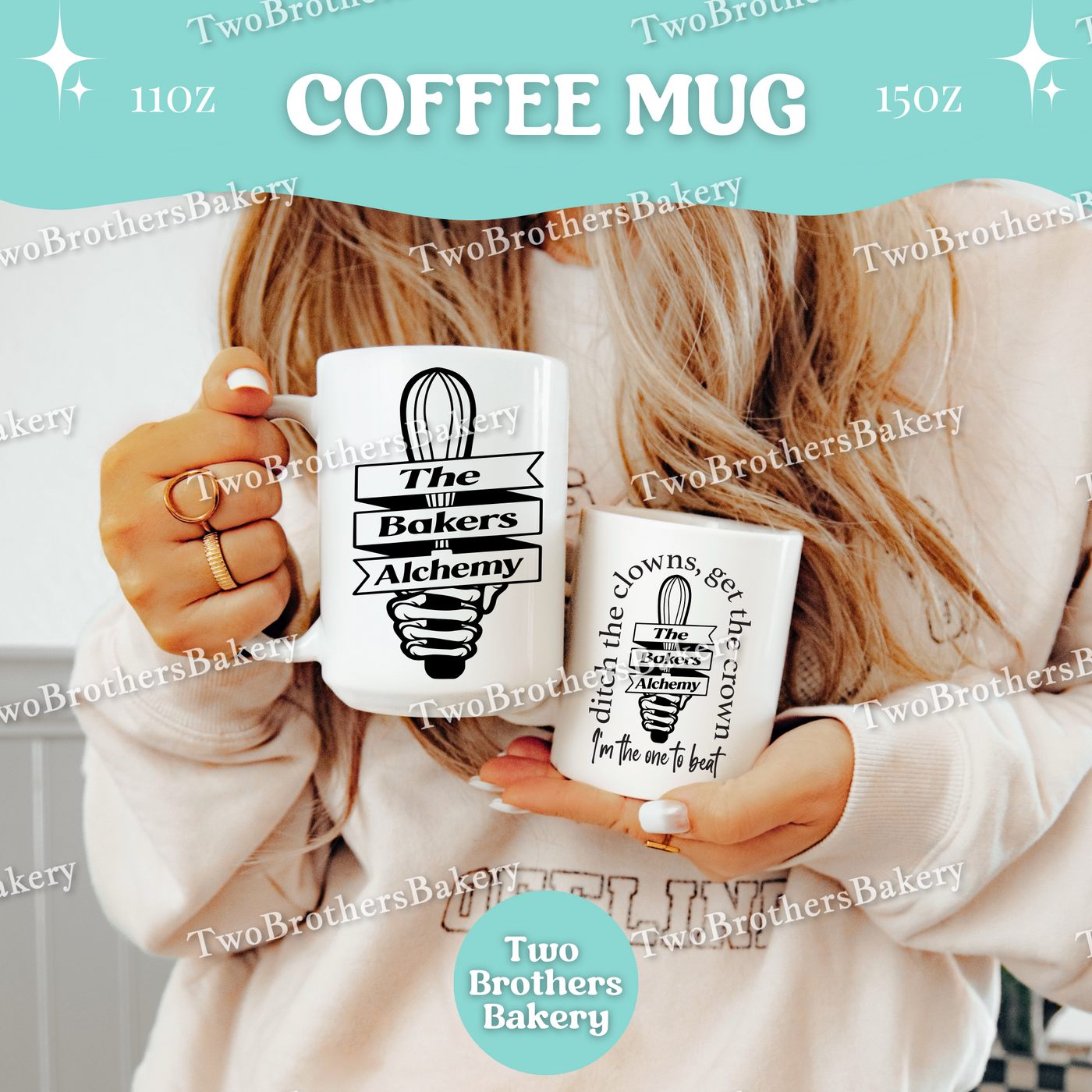 TS Inspired Baking Mug, Funny Baker Coffee Cup, Double Sided Design, 11oz 15oz Ceramic, Gift for Home Bakers & Swifties, Alchemy