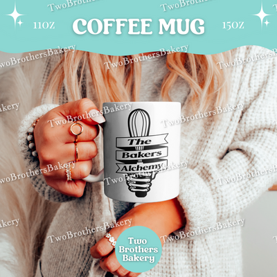 TS Inspired Baking Mug, Funny Baker Coffee Cup, Double Sided Design, 11oz 15oz Ceramic, Gift for Home Bakers & Swifties, Alchemy