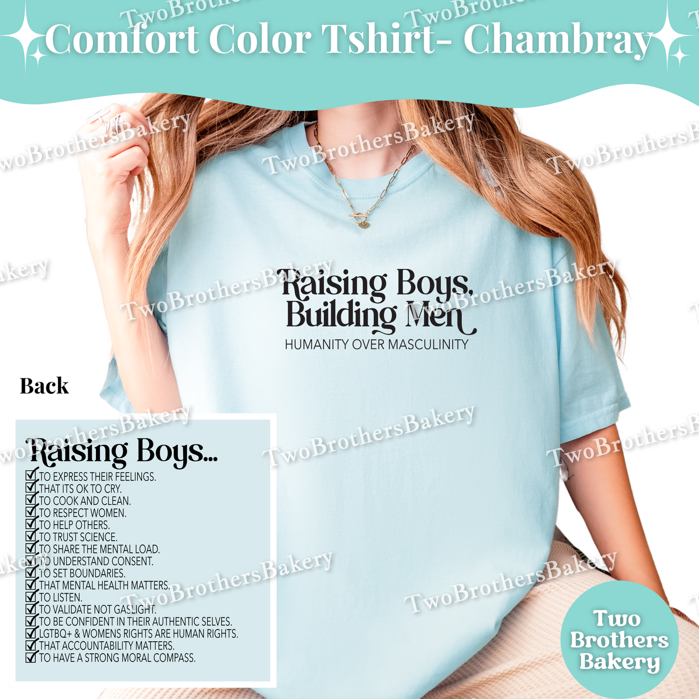 Raising Boys Building Men Shirt, Feminist Boy Mom Tee, Humanity Over Masculinity Top, Empowerment Comfort Colors Unisex T-Shirt