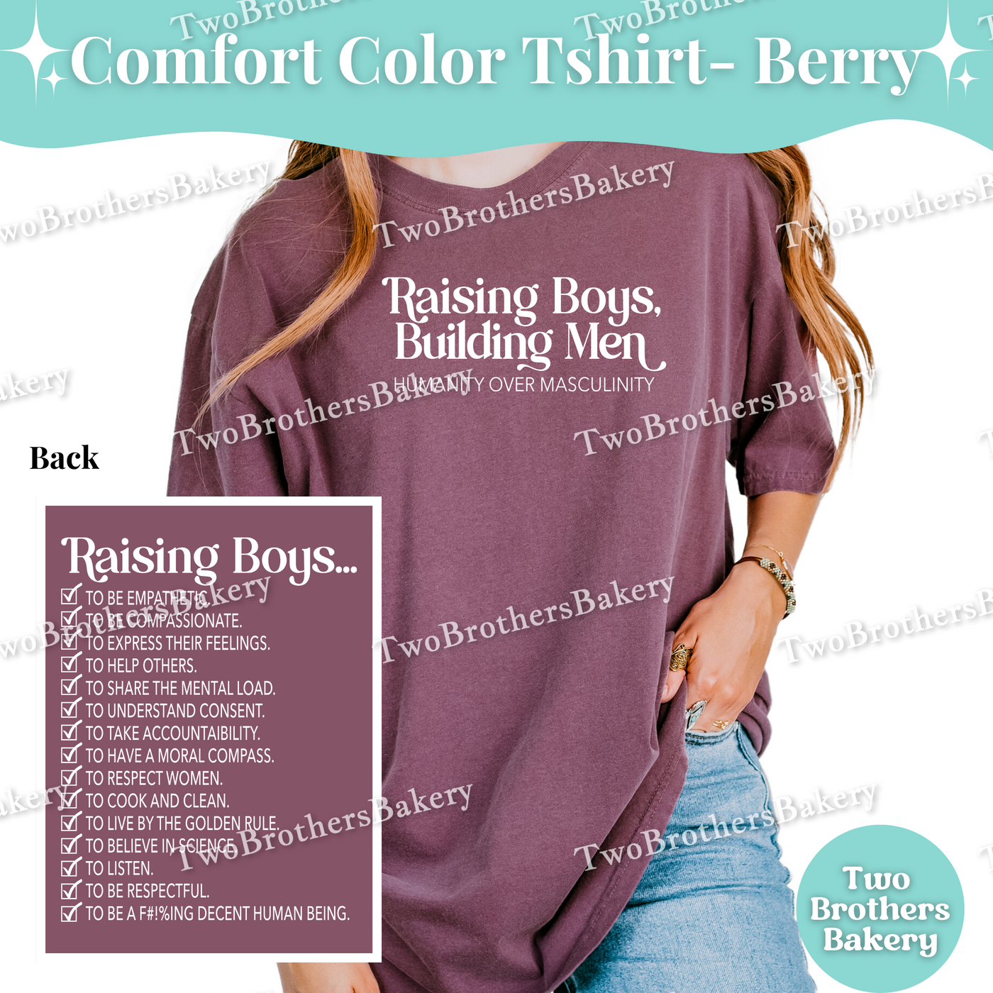 Raising Boys Building Men Shirt, Feminist Boy Mom Tee, Humanity Over Masculinity Top, Empowerment Comfort Colors Unisex T-Shirt