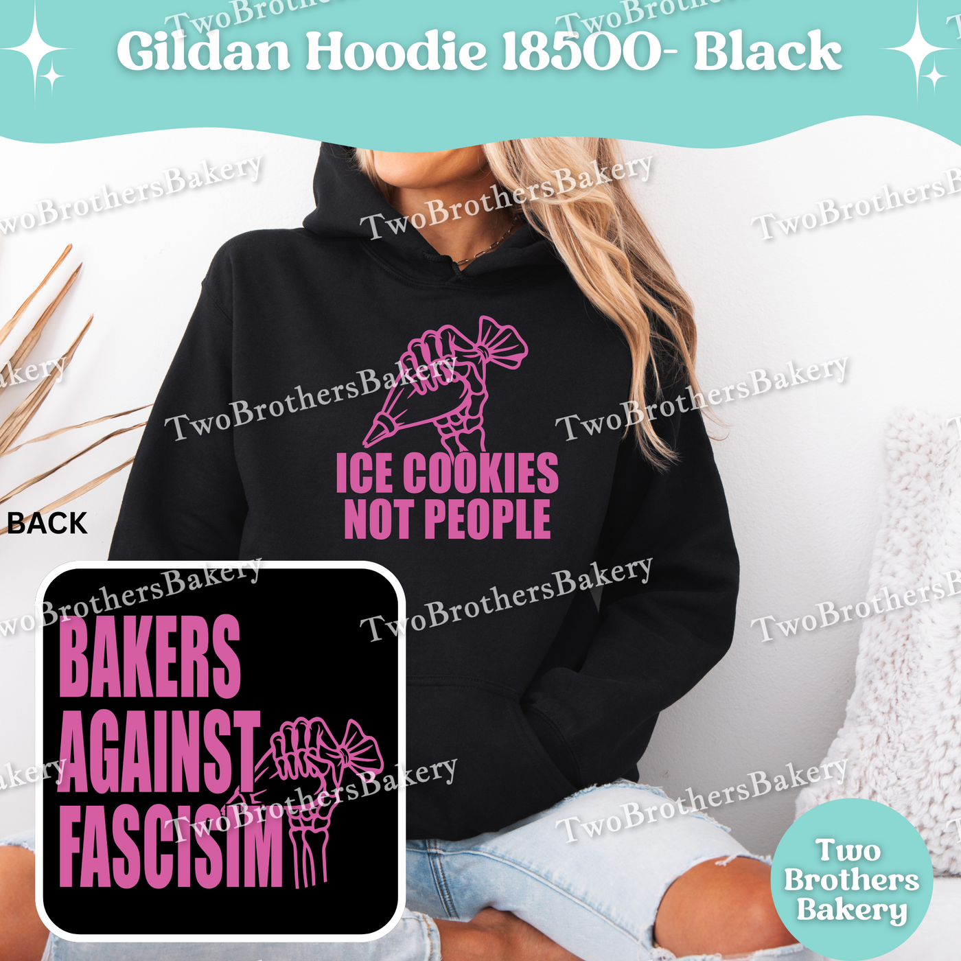 Ice Cookies Not People Sweatshirt, Bakers Against Fascism Hoodie, Pro-Democracy Baking Sweatshirt, Unisex Political Gift, Skeleton Baker