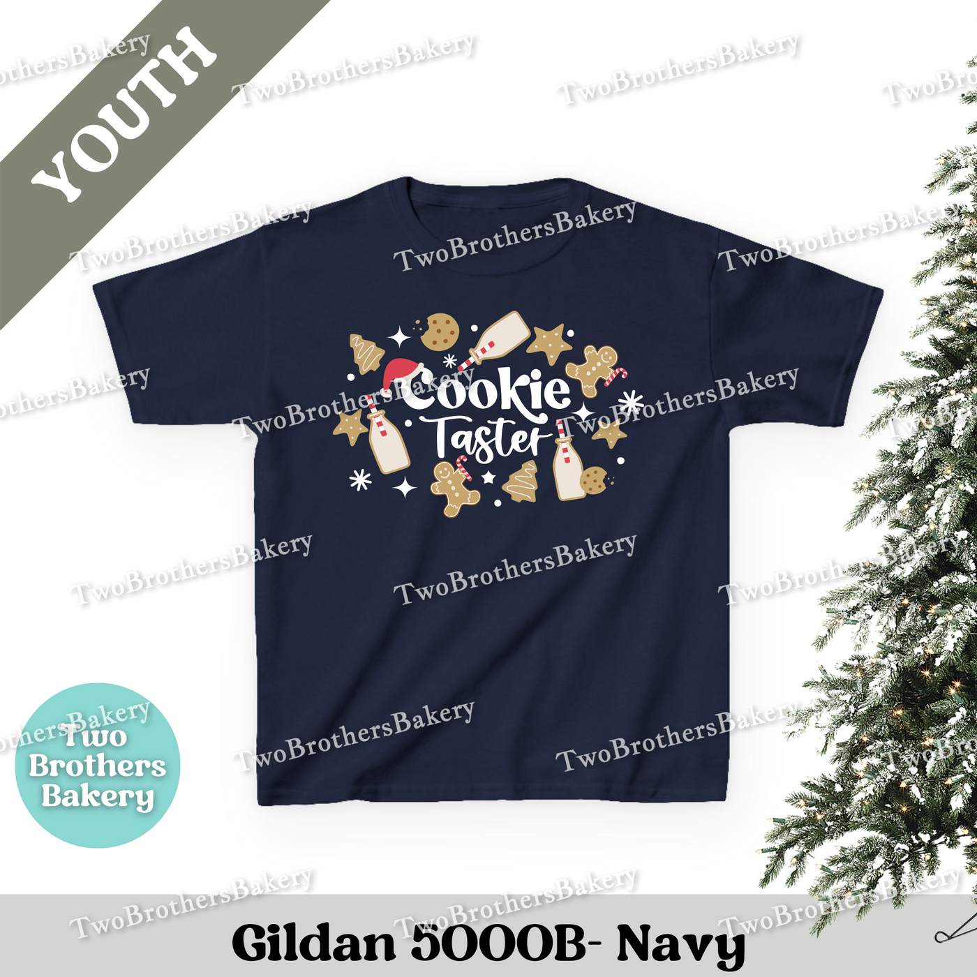 Baking Kids Shirt, Youth Christmas Baking Tee, Candy Cane Holiday Top, Matching Family Shirts, Christmas Family Baking Tee, Kids Cookie Tee