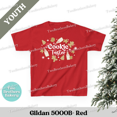 Baking Kids Shirt, Youth Christmas Baking Tee, Candy Cane Holiday Top, Matching Family Shirts, Christmas Family Baking Tee, Kids Cookie Tee
