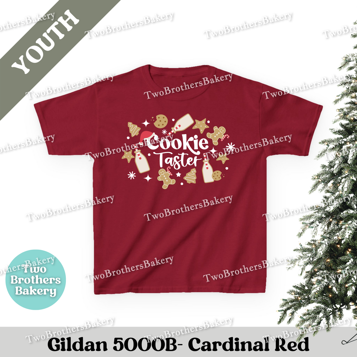 Baking Kids Shirt, Youth Christmas Baking Tee, Candy Cane Holiday Top, Matching Family Shirts, Christmas Family Baking Tee, Kids Cookie Tee