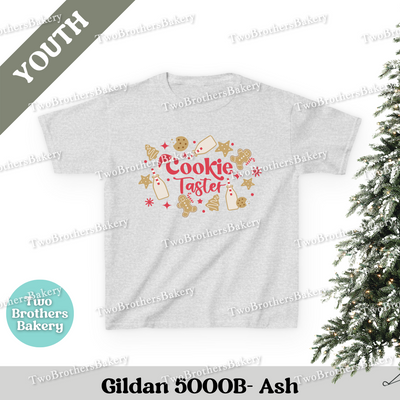 Baking Kids Shirt, Youth Christmas Baking Tee, Candy Cane Holiday Top, Matching Family Shirts, Christmas Family Baking Tee, Kids Cookie Tee