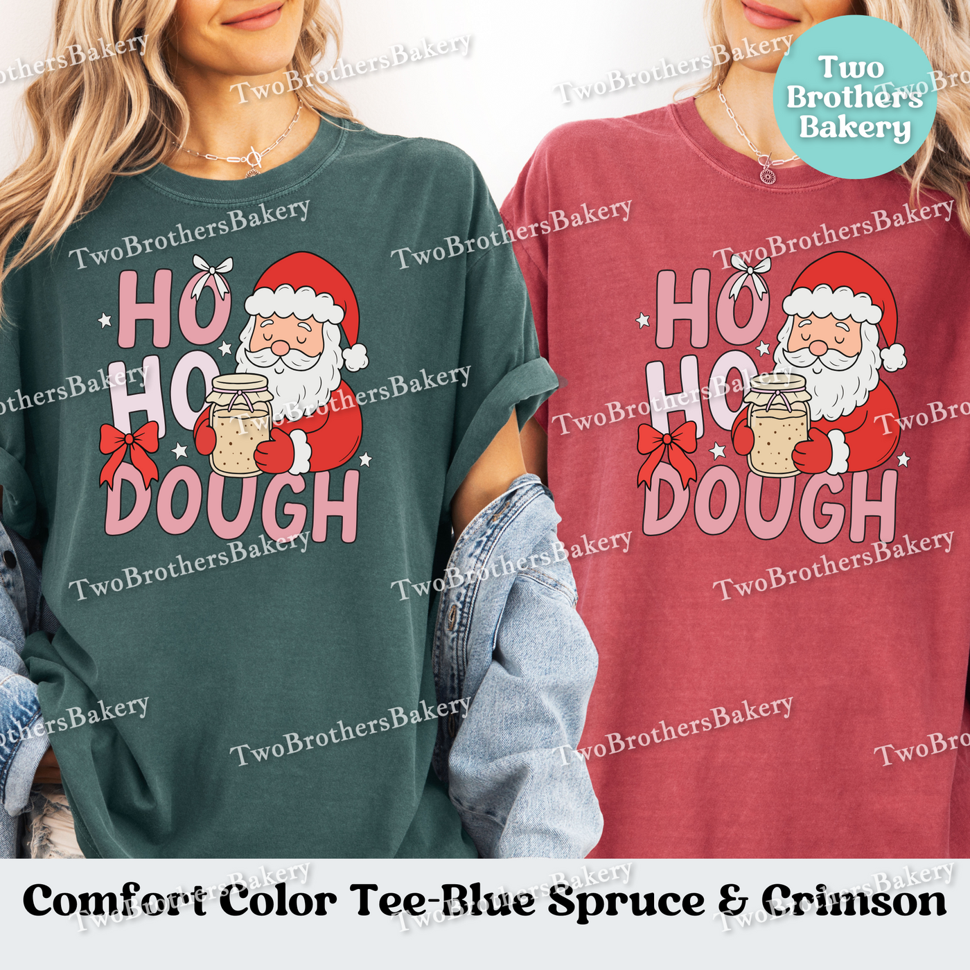 Ho Ho Dough Shirt, Sourdough Christmas Baking Tee, Holiday Bread Baker Gift, Sourdough Santa, Christmas Sourdough Tshirt, Ho Ho Ho Baker