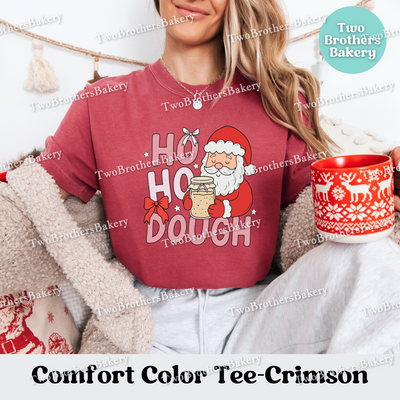 Ho Ho Dough Shirt, Sourdough Christmas Baking Tee, Holiday Bread Baker Gift, Sourdough Santa, Christmas Sourdough Tshirt, Ho Ho Ho Baker