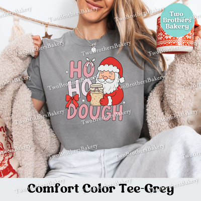 Ho Ho Dough Shirt, Sourdough Christmas Baking Tee, Holiday Bread Baker Gift, Sourdough Santa, Christmas Sourdough Tshirt, Ho Ho Ho Baker