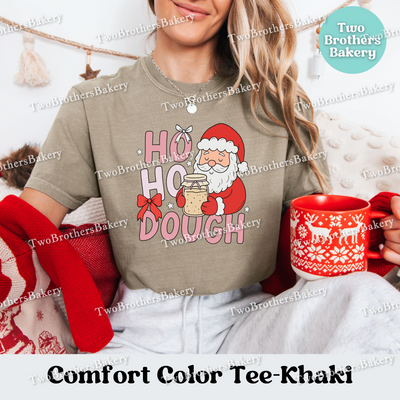 Ho Ho Dough Shirt, Sourdough Christmas Baking Tee, Holiday Bread Baker Gift, Sourdough Santa, Christmas Sourdough Tshirt, Ho Ho Ho Baker