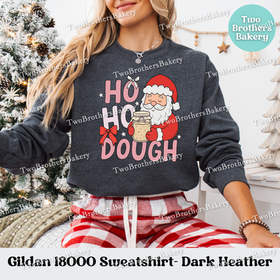 Ho Ho Dough Sweatshirt, Sourdough Christmas Hoodie, Holiday Bread Baker Gift, Festive Baking Top, Christmas Sourdough, Sourdough Santa