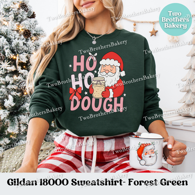 Ho Ho Dough Sweatshirt, Sourdough Christmas Hoodie, Holiday Bread Baker Gift, Festive Baking Top, Christmas Sourdough, Sourdough Santa