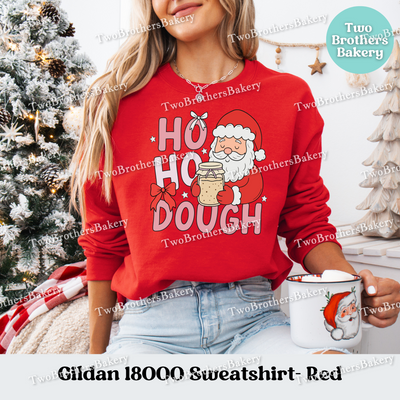 Ho Ho Dough Sweatshirt, Sourdough Christmas Hoodie, Holiday Bread Baker Gift, Festive Baking Top, Christmas Sourdough, Sourdough Santa