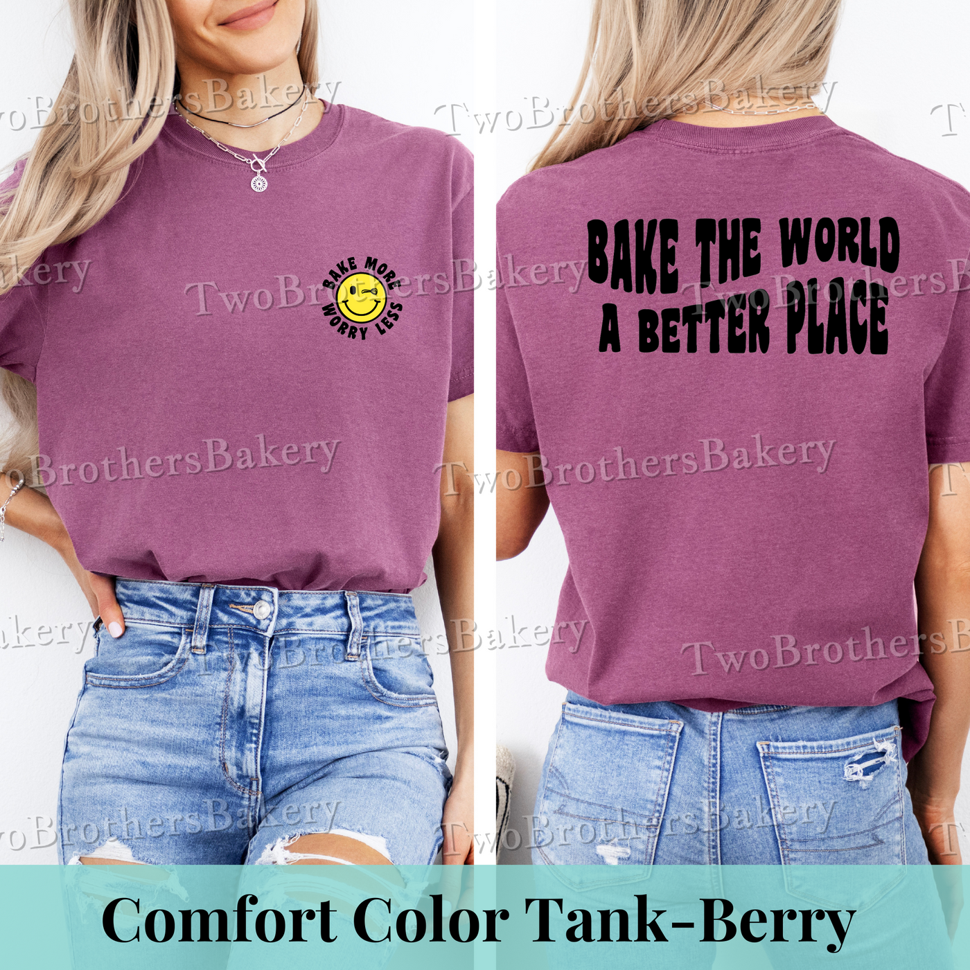 Bake More, Worry Less Tee