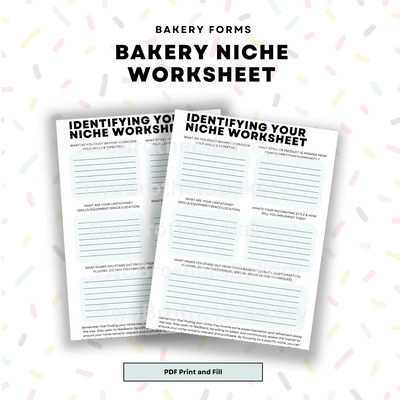 Identifying your Niche Worksheet