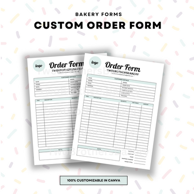 Bakery Order Form