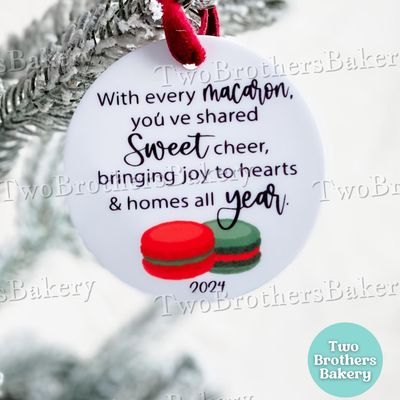 Macaron Ornament, 2025 Christmas Keepsake