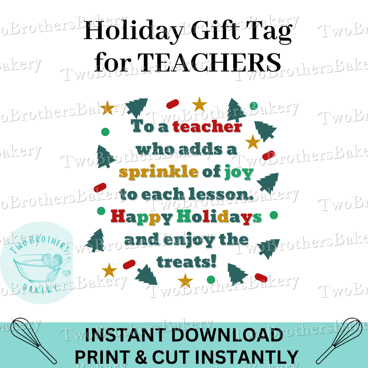 Sprinkle Joy- Gift Tag