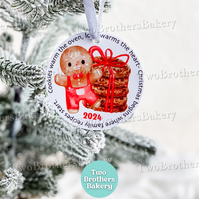 Gingerbread & Cookies Christmas Ornament, 2025 Bakers Keepsake