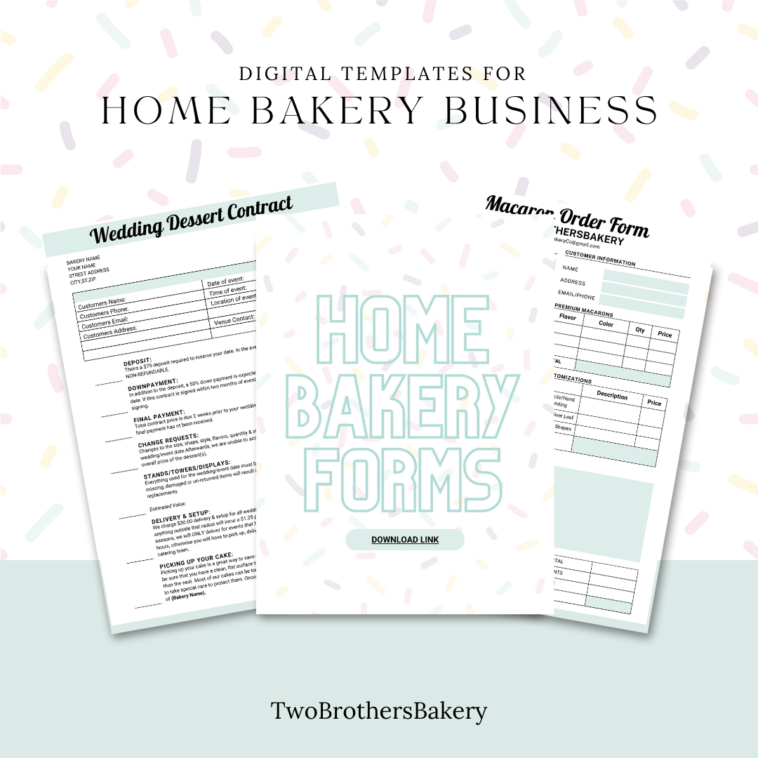 Business Form Templates for the Home Baker