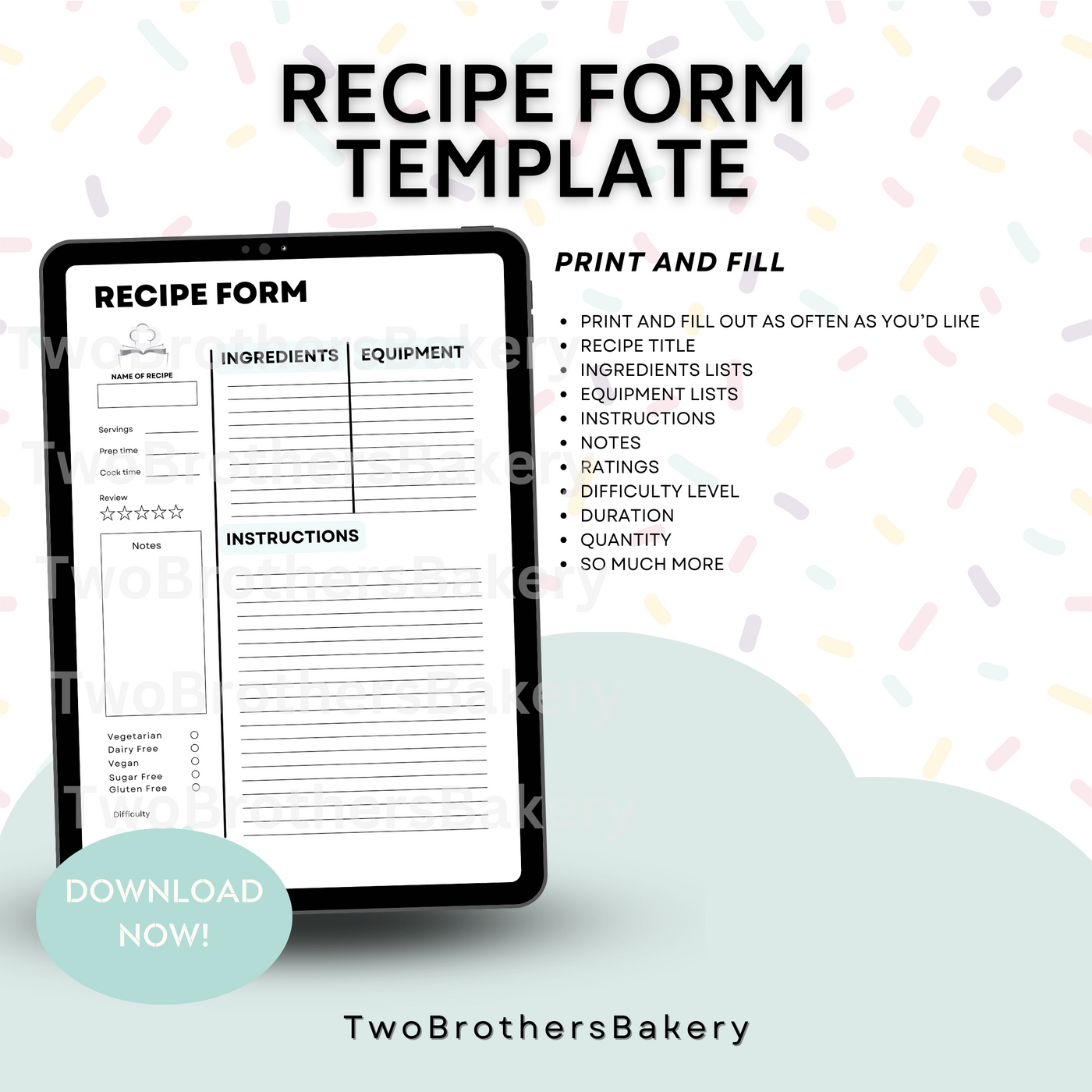 Recipe Form