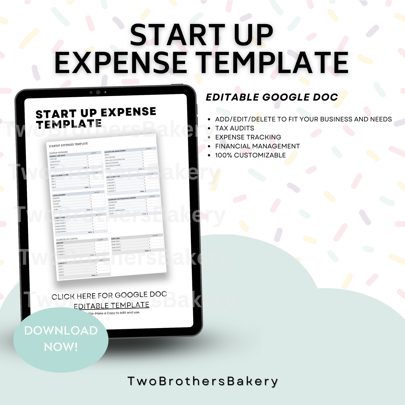 Start Up Expense Calculator/Template