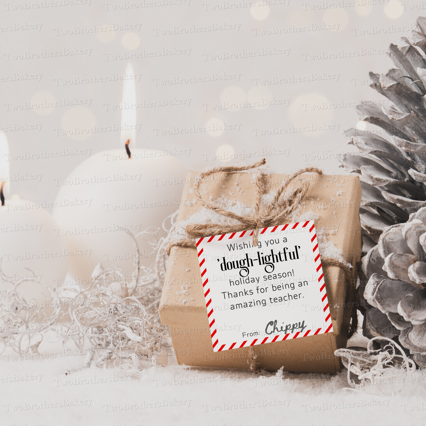 Dough-lightful Holiday Gift Tag