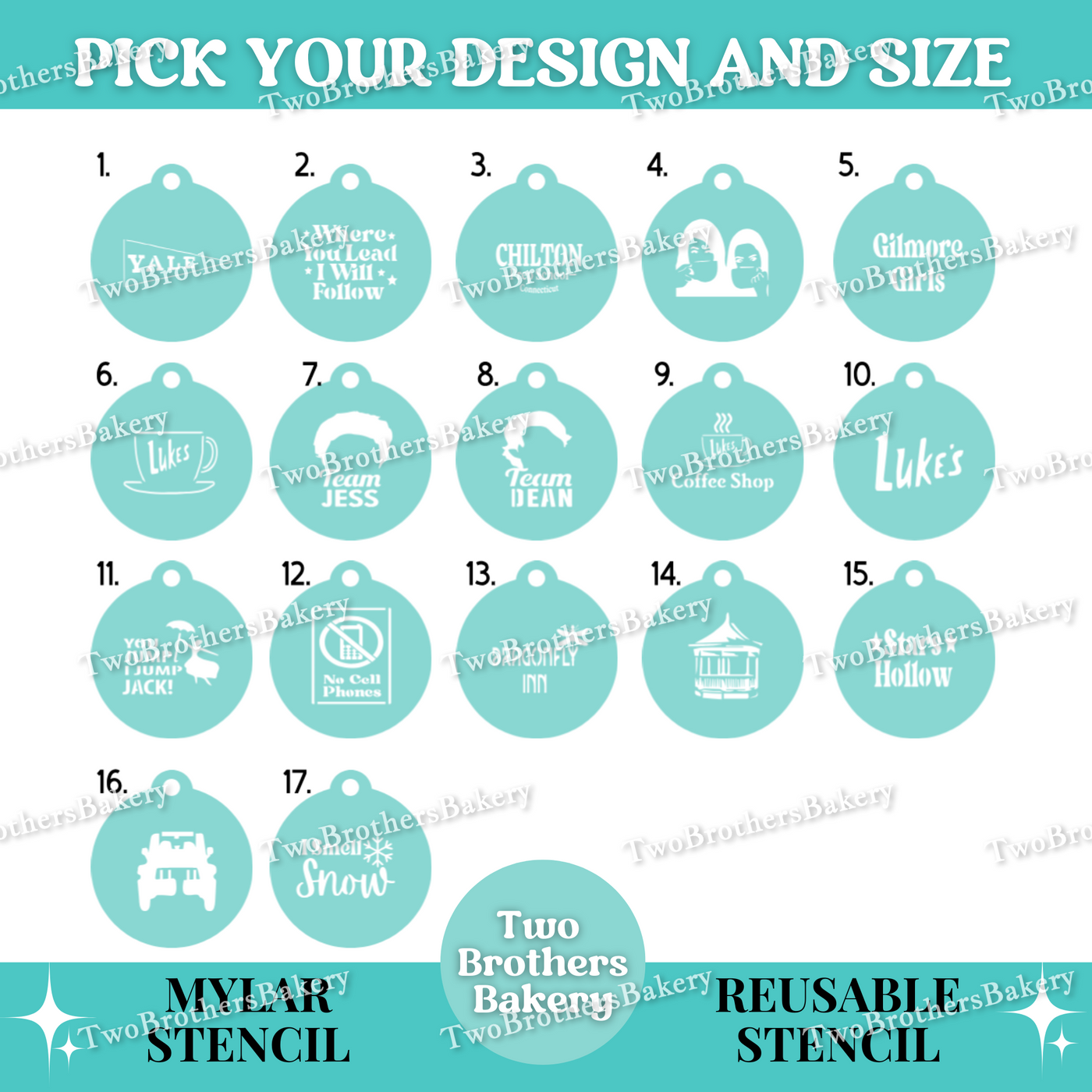 Gilmore Girls, TV Show Themed Stencils